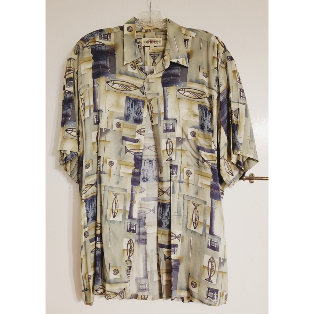 Campia Moda Men's Button Down Dress Shirt